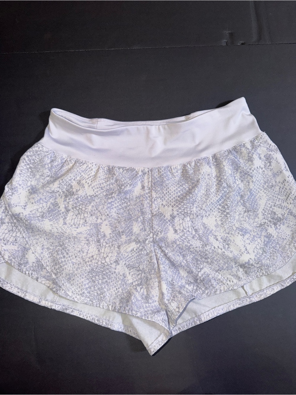 Avia Light Purple Snake-Print Athletic Shorts